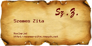 Szemes Zita névjegykártya